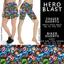 Load image into Gallery viewer, Batch #544 - Cool Characters 16 - Closes 6/17 - ETA mid August - Hero Blast Biker &amp; Jogger Shorts

