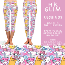 Load image into Gallery viewer, Batch #555 - Cool Characters 7 - Closes 7/13 - ETA mid Sept - HK Glim Full and Capri Length Leggings
