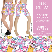 Load image into Gallery viewer, Batch #555 - Cool Characters 7 - Closes 7/13 - ETA mid Sept - HK Glim Biker &amp; Jogger Shorts
