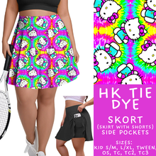 Load image into Gallery viewer, Batch #454 - Cool Characters 10 - Closes 11/26 - ETA mid Jan - HK Tie Dye Skort
