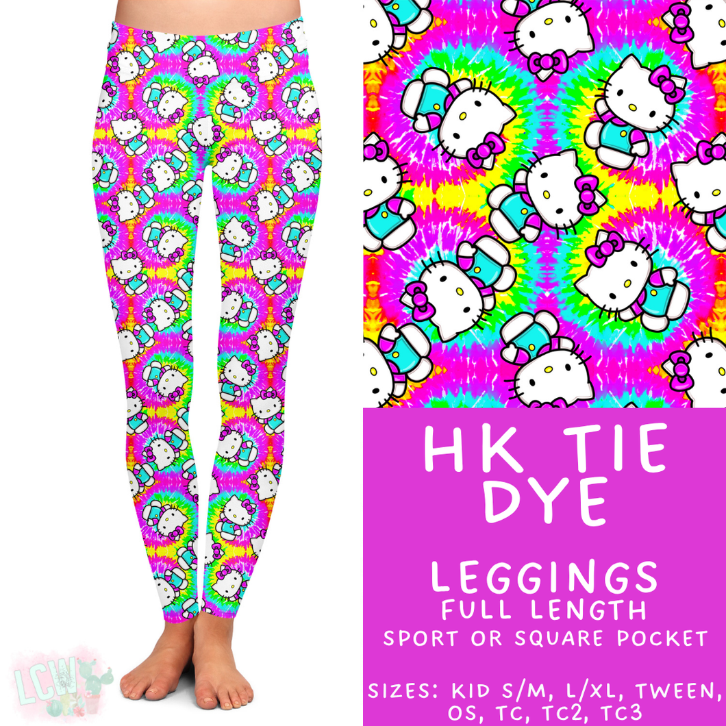 Batch #454 - Cool Characters 10 - Closes 11/26 - ETA mid Jan - HK Tie Dye Full Length Leggings
