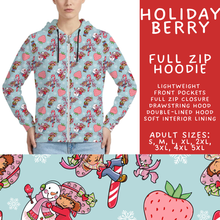 Load image into Gallery viewer, Batch #558 - Magical Character Christmas - Closes 7/20 - ETA mid/late Sept - Holiday Berry Full Zip Hoodie
