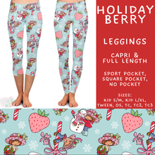 Load image into Gallery viewer, Batch #558 - Magical Character Christmas - Closes 7/20 - ETA mid/late Sept - Holiday Berry Full and Capri Length Leggings
