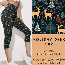 Load image into Gallery viewer, Ready To Ship - Holiday Deer  Leggings - Kids S/M

