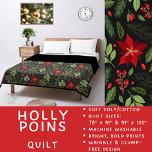Load image into Gallery viewer, Batch #597 - Christmas Quilts - Closes 10/12 - ETA early Dec - Holly Poins Quilt
