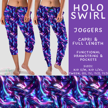 Load image into Gallery viewer, Batch #562 - Fun Run 25 - Closes 7/29 - ETA late Sept - Holo Swirl Full and Capri Length Joggers
