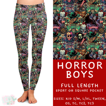 Load image into Gallery viewer, Ready to Ship - Horror Boys Full Length Leggings - Sport Pocket TC &amp; Square Pocket TC2

