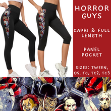 Load image into Gallery viewer, Ready To Ship - Horror Guys Pocket Full and Capri Length Legging - TC
