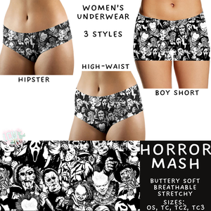 Batch #340 - Comfortable Underwear 4 - Closes 5/16 - ETA early July - Horror Mash Women's Underwear