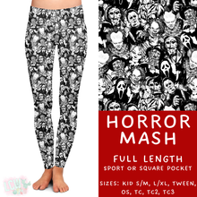 Load image into Gallery viewer, Batch #385 - Horror 2 - Closes 8/1 - ETA late Sept - Horror Mash Full Length Leggings
