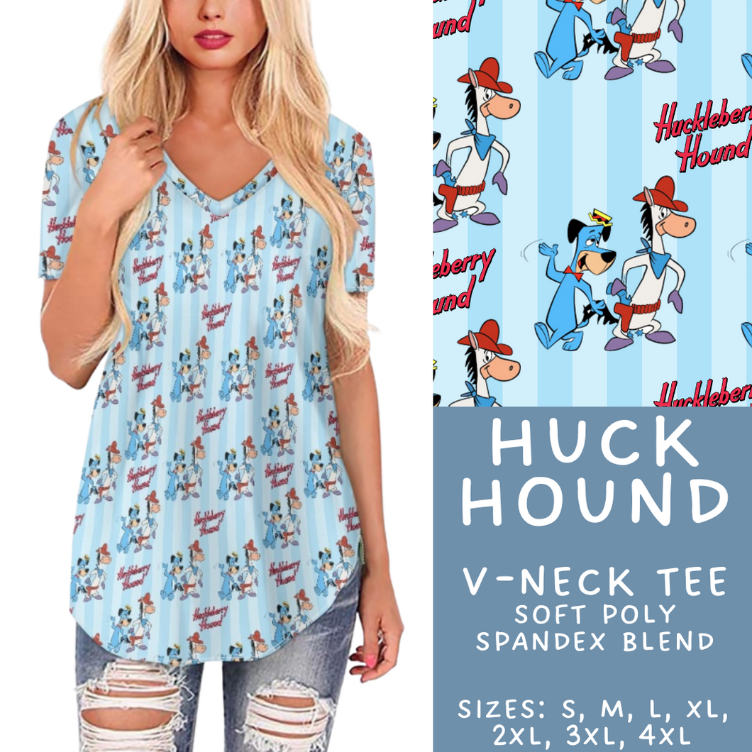Batch #411 - July Request Run - Closes 9/11 - ETA late October - Huck Hound V-Neck Tee