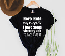 Load image into Gallery viewer, Wholesale Hold My Morals Graphic Tee - Grey
