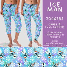 Load image into Gallery viewer, Batch #606 - Magical Character Winter - Closes 10/30 - ETA late Dec - Ice Man Full and Capri Length Joggers
