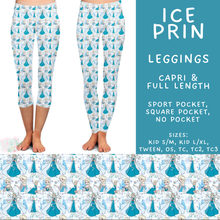 Load image into Gallery viewer, Batch #606 - Magical Character Winter - Closes 10/30 - ETA late Dec - Ice Prin Full and Capri Length Leggings
