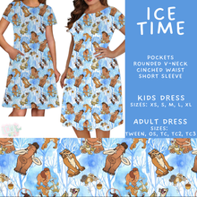 Load image into Gallery viewer, Batch #601 - Cool Characters 19 - Closes 10/21 - ETA mid Dec - Ice Time Adult &amp; Kids Dresses
