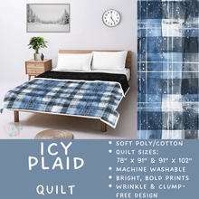 Load image into Gallery viewer, Batch #597 - Christmas Quilts - Closes 10/12 - ETA early Dec - Icy Plaid Quilt
