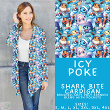 Load image into Gallery viewer, Batch #606 - Magical Character Winter - Closes 10/30 - ETA late Dec - Icy Poke Cardigan
