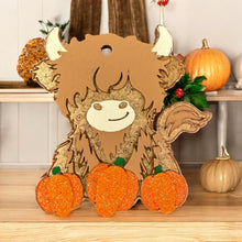 Load image into Gallery viewer, Pumpkin Patch Cow Freshie
