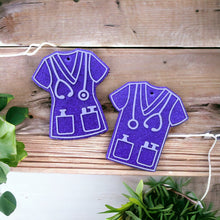 Load image into Gallery viewer, Purple Scrub Top Freshies
