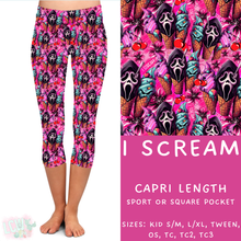 Load image into Gallery viewer, Ready to Ship - I Scream Capri Length Leggings - TC2
