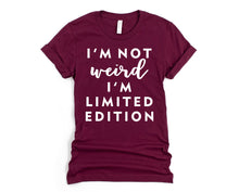 Load image into Gallery viewer, Wholesale I'm Not Weird Graphic Tee - Maroon
