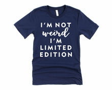 Load image into Gallery viewer, Wholesale I'm Not Weird Graphic Tee - Navy
