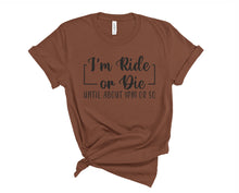 Load image into Gallery viewer, Wholesale I'm Ride or Die Graphic Tee - Black

