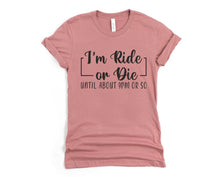 Load image into Gallery viewer, Wholesale I'm Ride or Die Graphic Tee - Navy
