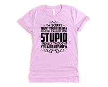 Load image into Gallery viewer, Wholesale I Thought You Already Knew Graphic Tee - Lilac
