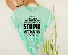 Load image into Gallery viewer, Wholesale I Thought You Already Knew Graphic Tee - White
