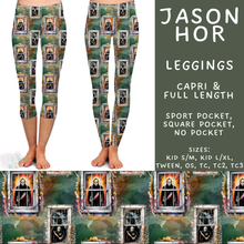 Load image into Gallery viewer, Batch #571 - Horror Windows - Closes 8/17 - ETA mid Oct - Jason Hor Full and Capri Length Leggings
