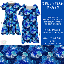 Load image into Gallery viewer, Batch #307 - Sea Life - Closes 3/20 - ETA mid May - Jellyfish Adult &amp; Kids Dresses
