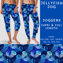 Load image into Gallery viewer, Batch #307 - Sea Life - Closes 3/20 - ETA mid May - Jellyfish Full and Capri Length Joggers
