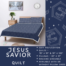 Load image into Gallery viewer, Batch  #410 - Cozy Quilts - Closes 9/10 - ETA late October - Jesus Savior Quilt
