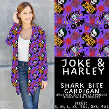 Load image into Gallery viewer, Batch #454 - Cool Characters 10 - Closes 11/26 - ETA mid Jan - Joke &amp; Harley Cardigan
