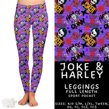 Load image into Gallery viewer, Batch #454 - Cool Characters 10 - Closes 11/26 - ETA mid Jan - Joke &amp; Harley Full Length Leggings
