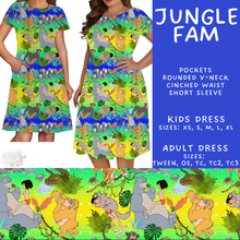 Load image into Gallery viewer, Batch #594 - Magical Faves 25 - Closes 10/5 - ETA early Dec - Jungle Fam Adult &amp; Kids Dresses
