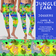 Load image into Gallery viewer, Batch #594 - Magical Faves 25 - Closes 10/5 - ETA early Dec - Jungle Fam Full and Capri Length Joggers

