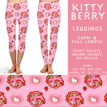 Load image into Gallery viewer, Batch #603 - September Request Run - Closes 10/26 - ETA mid/late Dec - Kitty Berry Full and Capri Length Leggings
