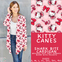Load image into Gallery viewer, Batch #558 - Magical Character Christmas - Closes 7/20 - ETA mid/late Sept - Kitty Canes Cardigan
