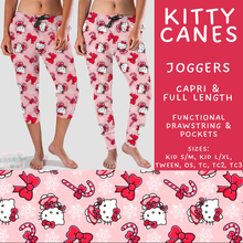 Load image into Gallery viewer, Batch #558 - Magical Character Christmas - Closes 7/20 - ETA mid/late Sept - Kitty Canes Full and Capri Length Joggers
