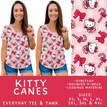 Load image into Gallery viewer, Batch #558 - Magical Character Christmas - Closes 7/20 - ETA mid/late Sept - Kitty Canes Everyday Tank &amp; Tee
