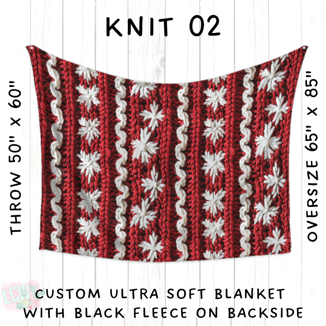 Batch #437 - Christmas Knit 2 - Closes 10/27 - ETA mid Dec - Knit 02 Blanket