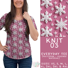 Load image into Gallery viewer, Batch #437 - Christmas Knit 2 - Closes 10/27 - ETA mid Dec - Knit 03 Everyday Tee
