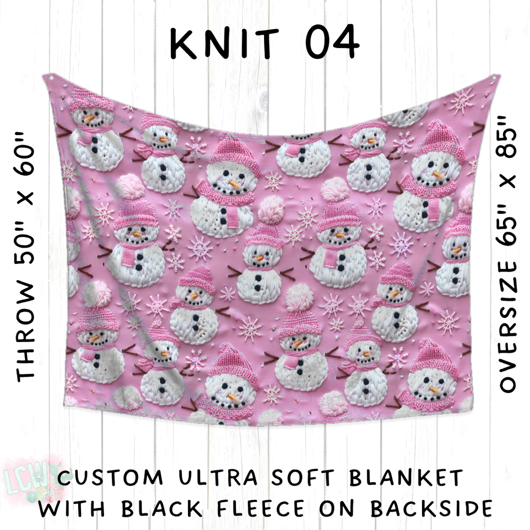 Batch #437 - Christmas Knit 2 - Closes 10/27 - ETA mid Dec - Knit 04 Blanket