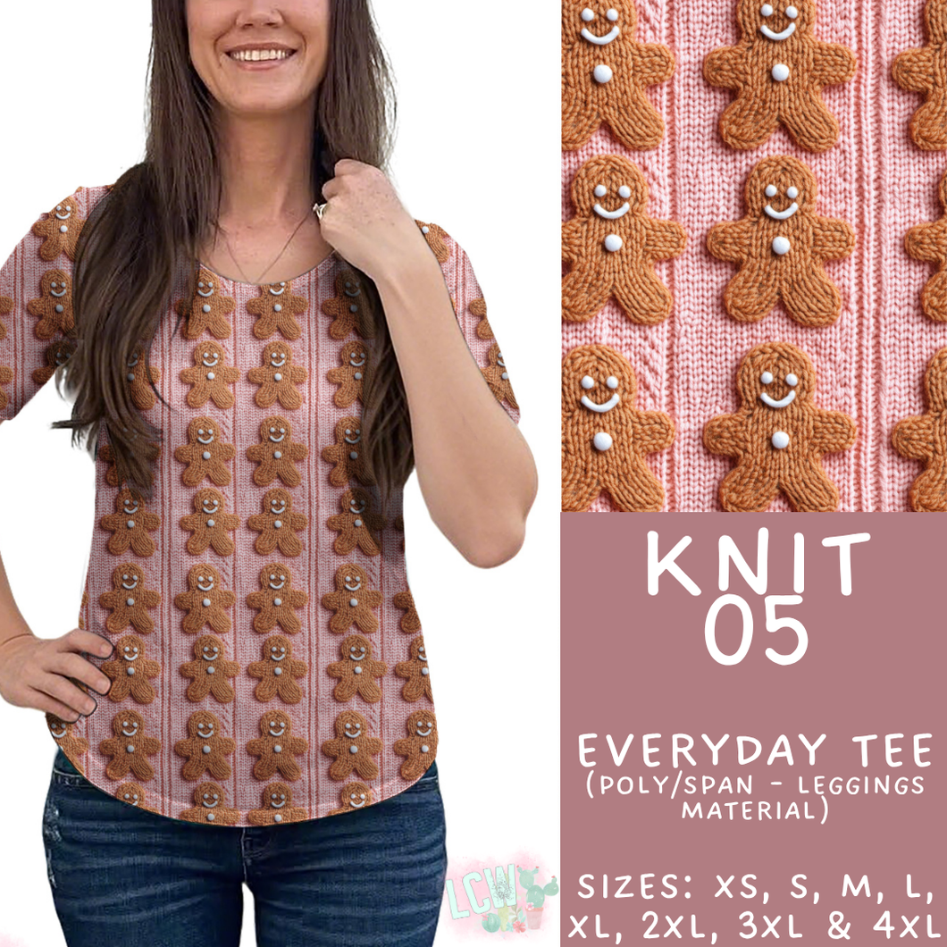 Batch #437 - Christmas Knit 2 - Closes 10/27 - ETA mid Dec - Knit 05 Everyday Tee