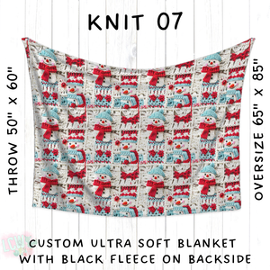 Batch #437 - Christmas Knit 2 - Closes 10/27 - ETA mid Dec - Knit 07 Blanket