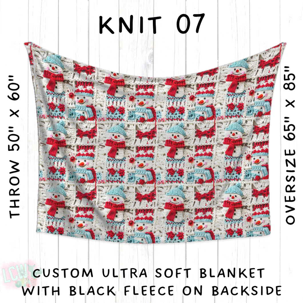 Batch #437 - Christmas Knit 2 - Closes 10/27 - ETA mid Dec - Knit 07 Blanket