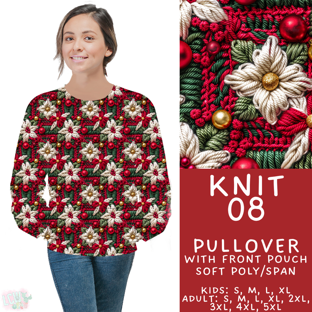 Batch #437 - Christmas Knit 2 - Closes 10/27 - ETA mid Dec - Knit 08 Pocket Pullover