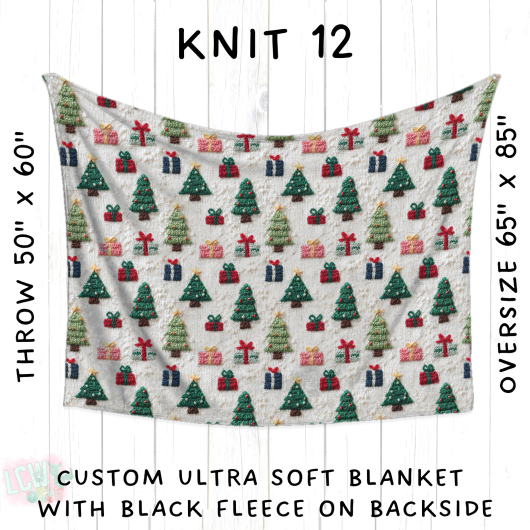 Batch #437 - Christmas Knit 2 - Closes 10/27 - ETA mid Dec - Knit 12 Blanket